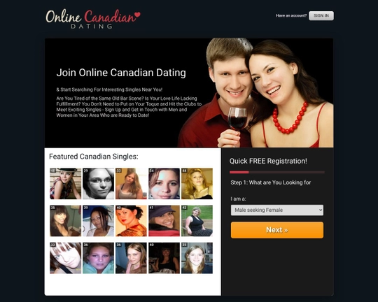 Online Canadian Dating Logo